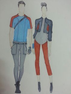 236x314 Sportwear Sport Outfit Sketches Weatercolor Details Inspiration - Outfit Sketches