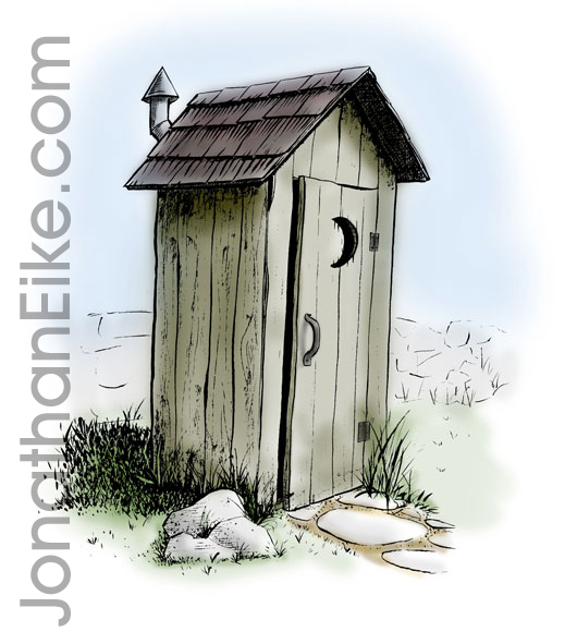 530x591 Outhouse - Outhouse Sketch