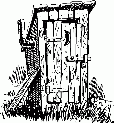 365x394 Outhouse Line Drawings - Outhouse Sketch