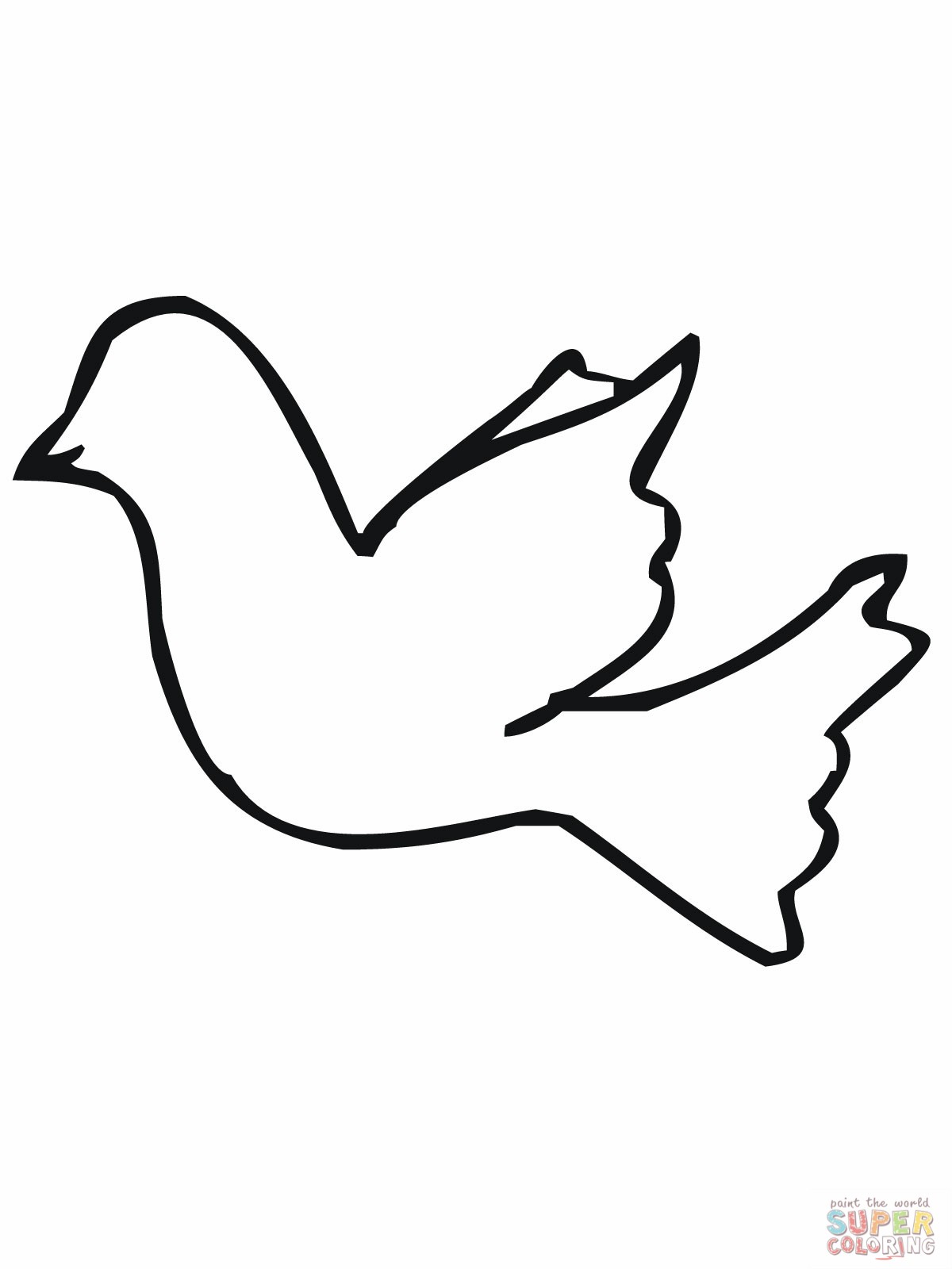 1200x1600 Drawn Bird Outline Sketch - Outline Sketch