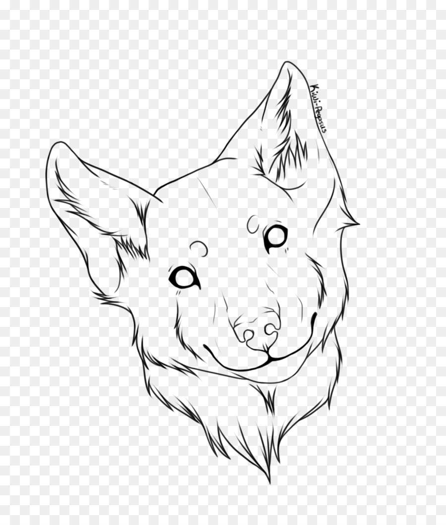 900x1060 Line Art Whiskers Dog Drawing Sketch - Outline Sketch
