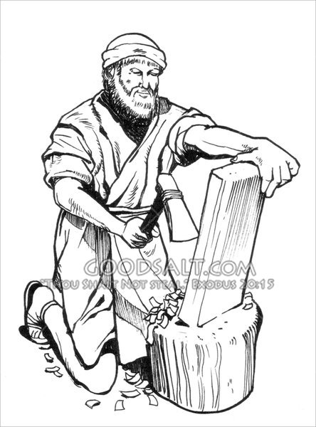 444x600 Outline Sketch Of Carpenter - Outline Sketch