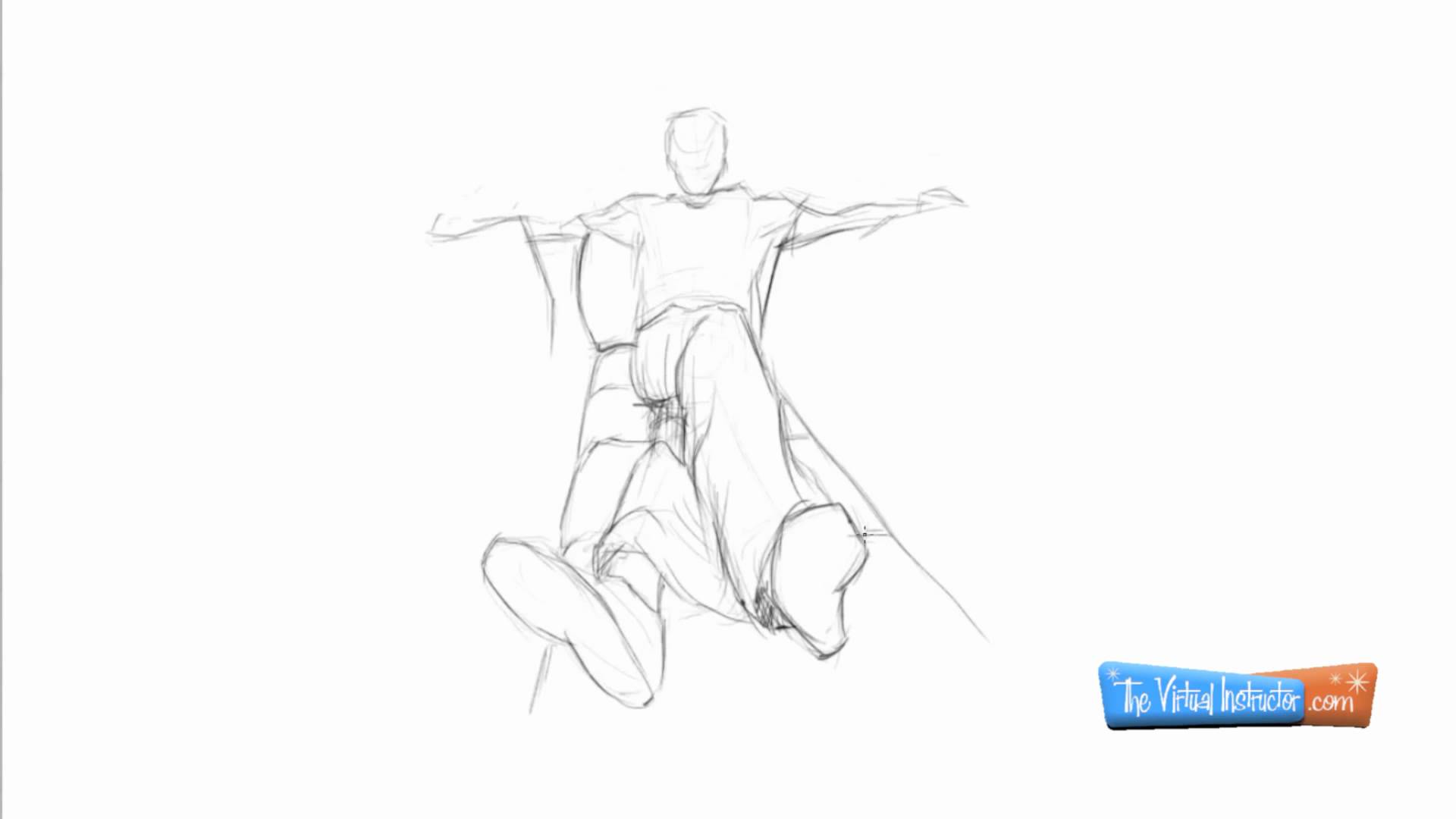 1920x1080 How To Draw A Person Lying Down - Outline Sketch Of A Person