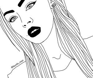300x250 88 Images About Sketch Girls On We Heart It See More About - Outline Sketch Of A Woman