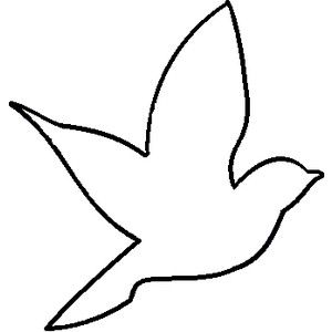 300x300 Bird Outlines - Outline Sketch Of Birds