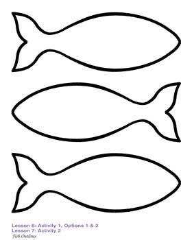 264x350 Fish Outline - Outline Sketch Of Fish