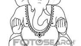 280x158 Outline Image Of Lord Ganesha Labzada Wallpaper - Outline Sketch Of Lord Ganesha