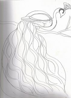 236x325 The 280 Best Craft Outline Birds Images In 2018 - Outline Sketch Of Peacock