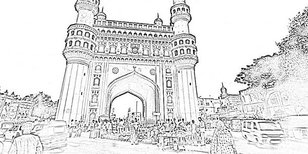 600x300 Pencil Sketches Spectacular Collection - Outline Sketch Of Scenery