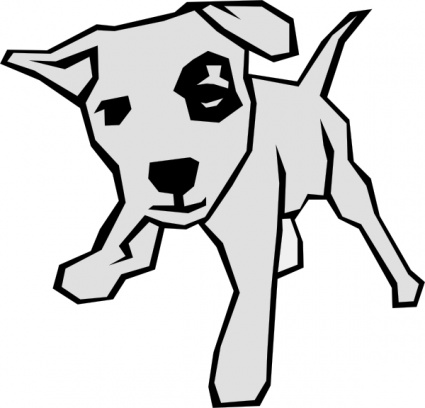 425x408 Simple Outline Drawn Drawing Dog Free Straight Dogs Lines Animal - Outline Sketches Of Animals