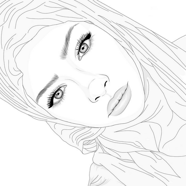 599x599 On Twitter - Outlines Sketch