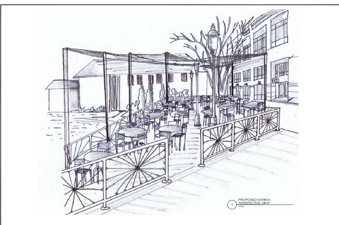 1146x762 Waterfront Market To Bring Casual, Outdoor Dining To Alexandria - Outside Sketch