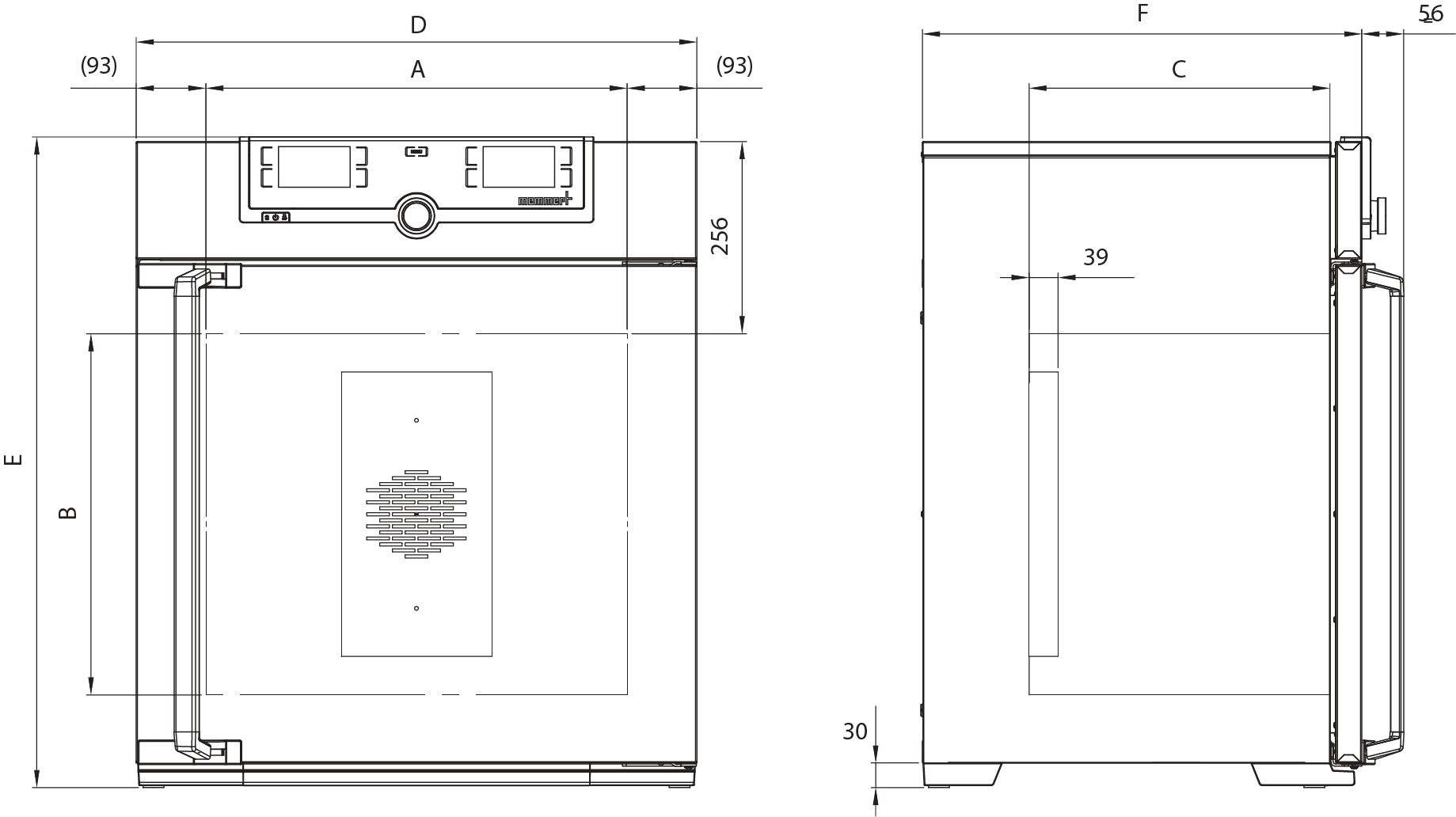 1839x1032 Paraffin Oven Un55pa - Oven Sketch