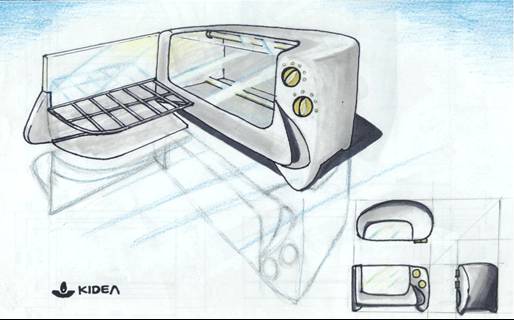 514x320 Toaster Oven By Juan David Guerrero - Oven Sketch