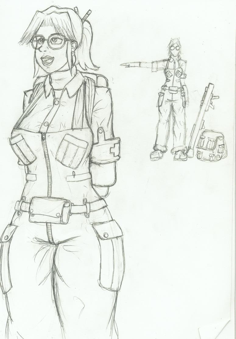 775x1113 Jacinta Overalls Sketch By Stushcinta - Overalls Sketch