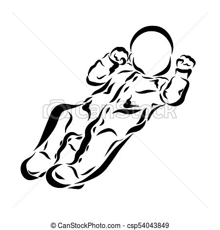 450x470 Newborn Baby In Overalls, Sketch. - Overalls Sketch