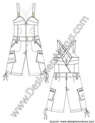 316x409 V3 Overalls - Overalls Sketch