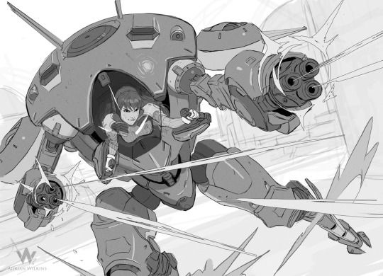 540x390 Overwatch Sketches By Adrian Wilkins Fan Art - Overwatch Sketches