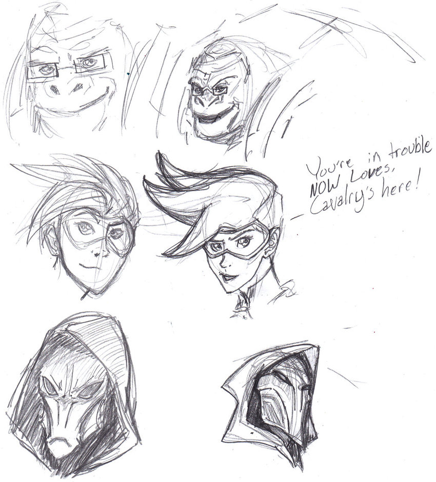 850x940 Overwatch Sketches By Constantscribbles - Overwatch Sketches