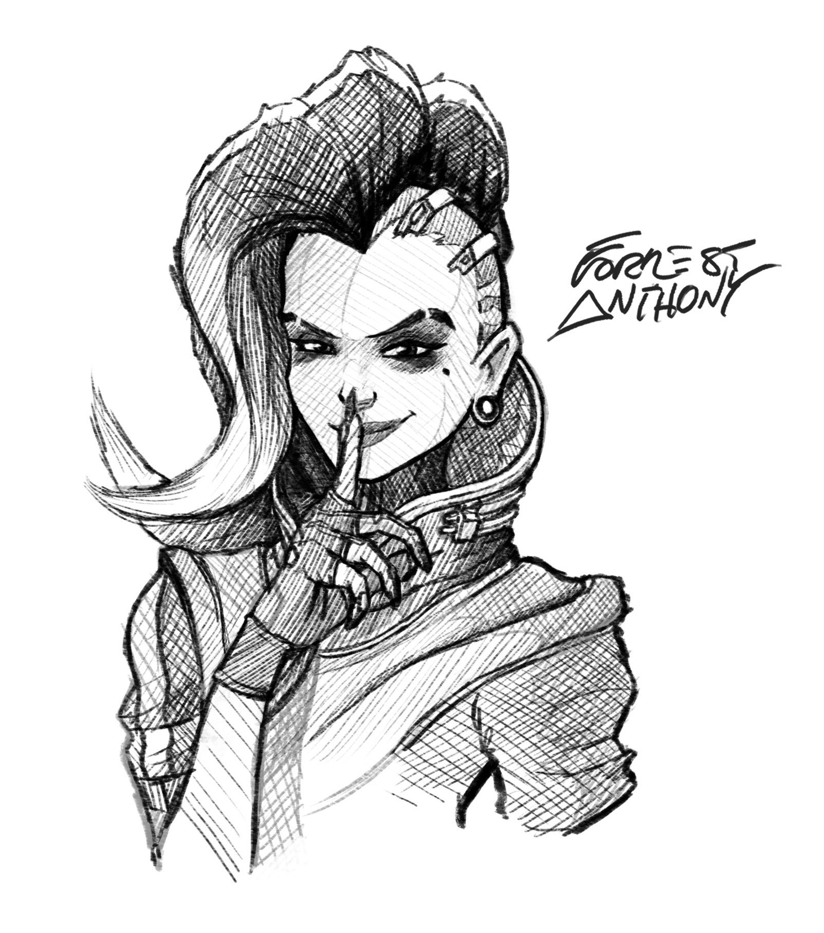 1603x1815 Artstation - Overwatch Sketches