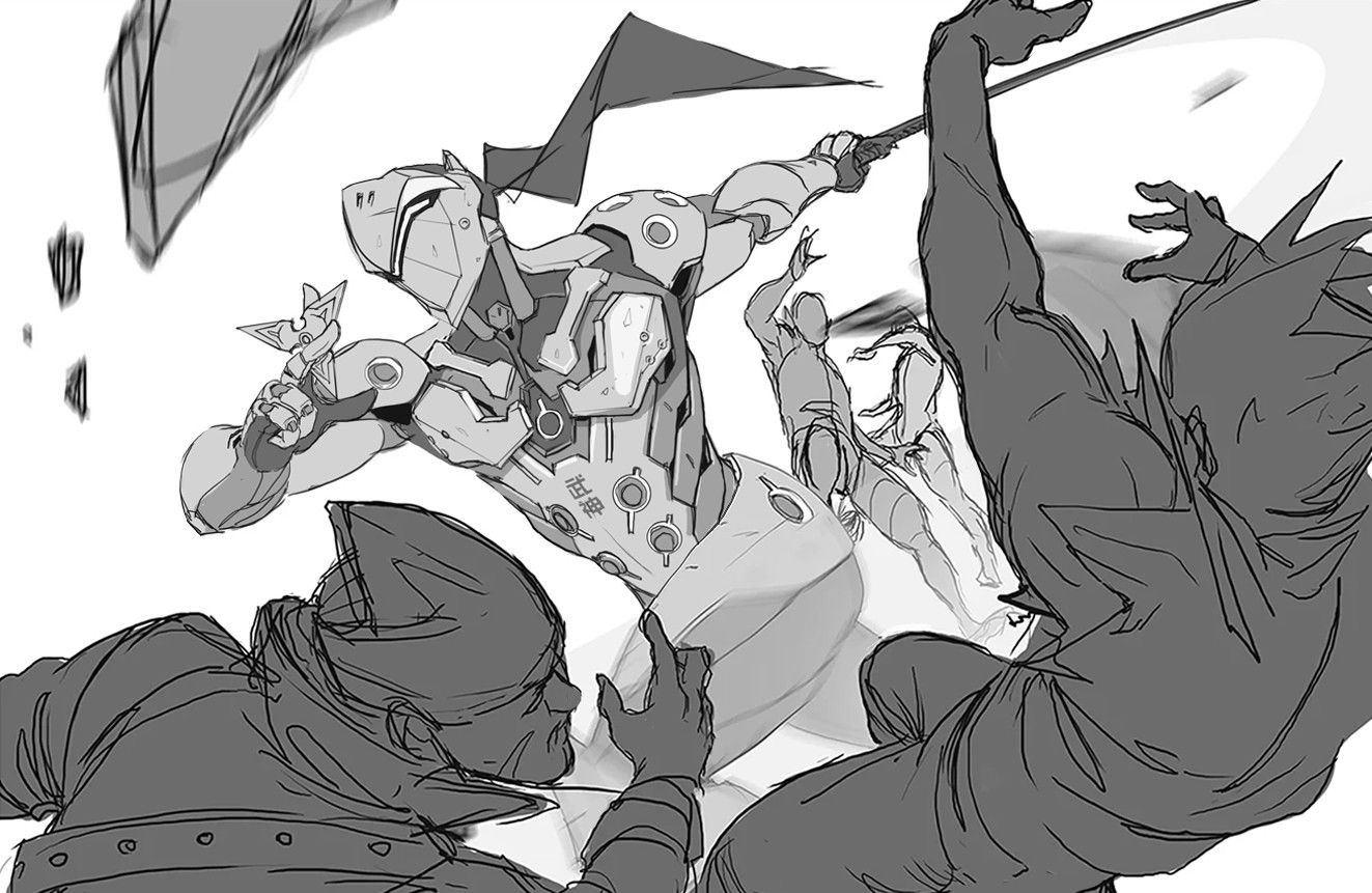 1323x861 Artstation - Overwatch Sketches