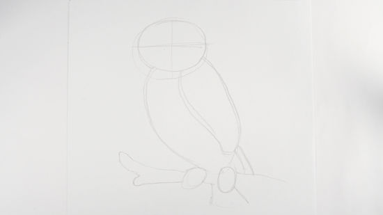 550x309 How To Draw An Owl 14 Steps (With Pictures) - Owl Sketch Easy