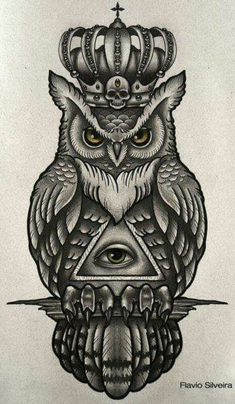 465x800 Tattoo Finka Owl Tattoo Ideas Tattoos, Tattoo - Owl Tattoo Sketch