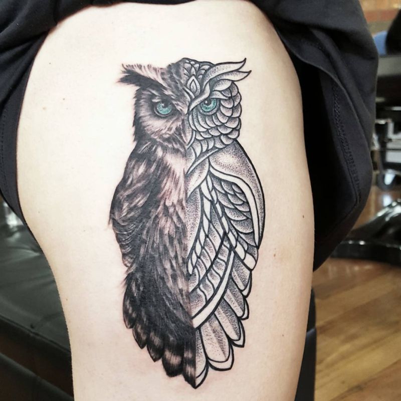 800x800 50 Of The Most Beautiful Owl Tattoo Designs And Their Meaning For - Owl Tattoo Sketch