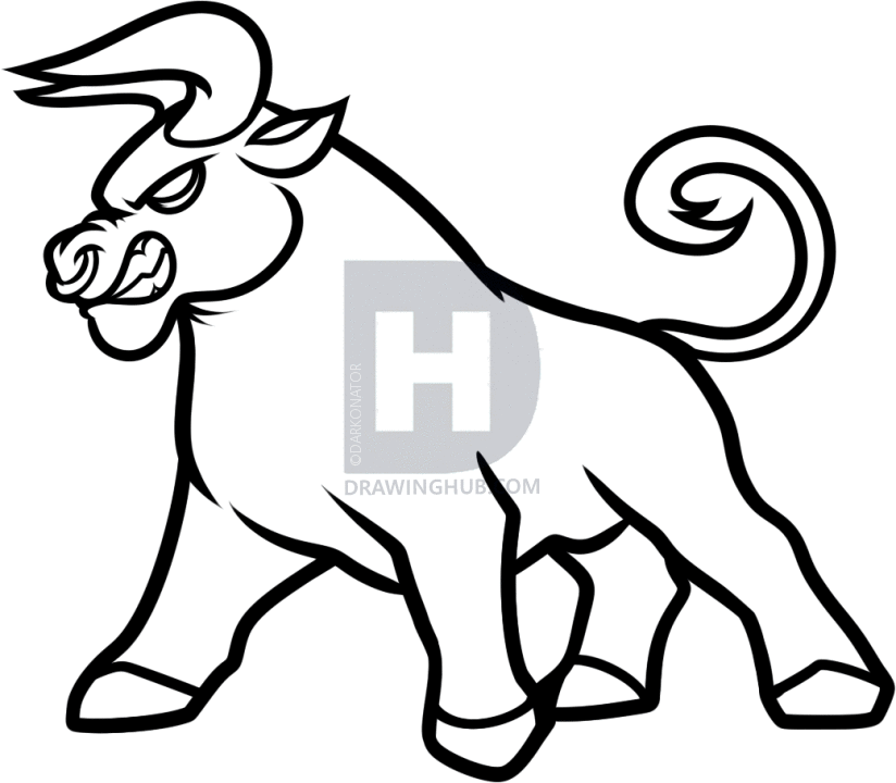 824x720 How To Draw An Ox For Kids, Step By Step, Drawing Guide, By - Ox Sketch