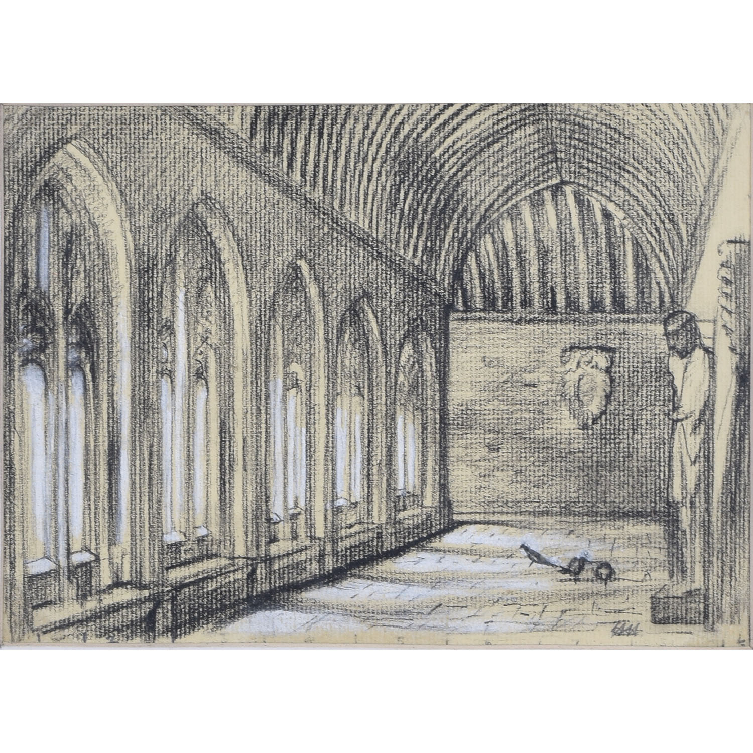 1500x1500 Hubert Hennes New College Oxford (Sketch) - Oxford Sketch