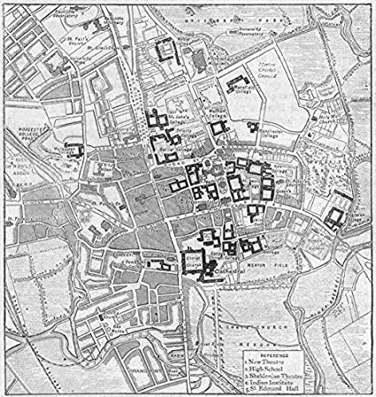 425x449 Oxon. Oxford, Sketch Map - Oxford Sketch