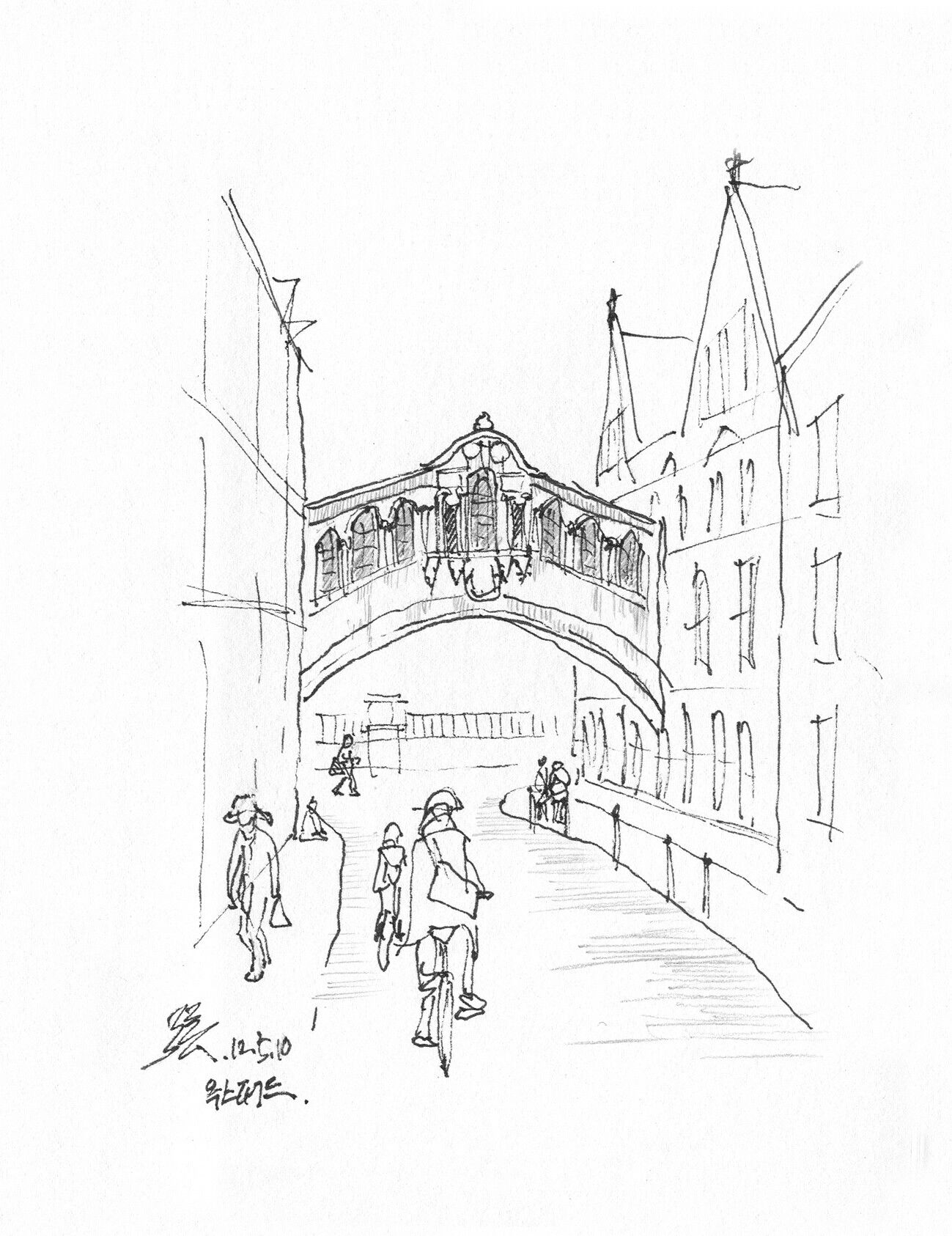 1299x1686 Bridge Of Sighs Designed By Thomas Jackson @ Oxford, Uk, 20120510 - Oxford Sketch