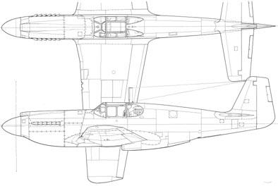 394x264 A. L. Bentley Drawings North American Mustang P51 - P 51 Mustang Sketch