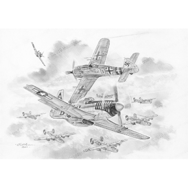 600x600 P51 Mustang - P51 Mustang Sketch