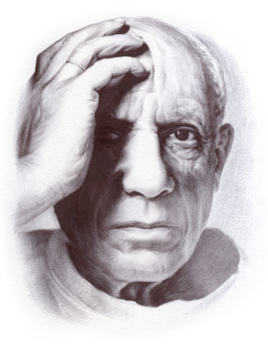 550x709 Pablo Picasso - Pablo Picasso Sketches