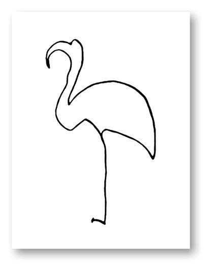 425x536 Flamingo - Pablo Picasso Sketches