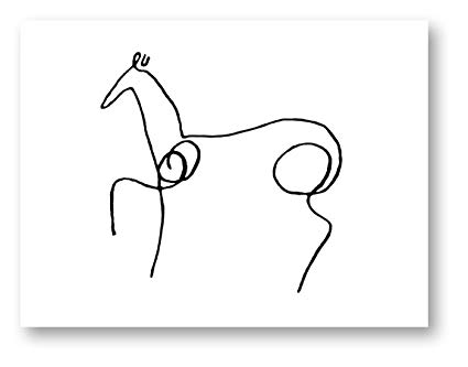 425x333 Horse - Pablo Picasso Sketches