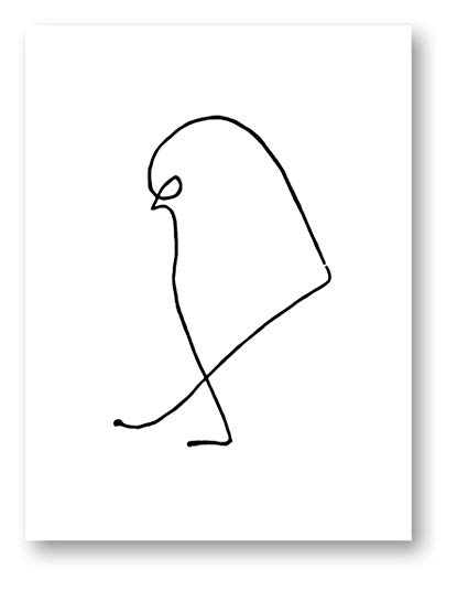 425x536 Le Moineau (Sparrow) - Pablo Picasso Sketches