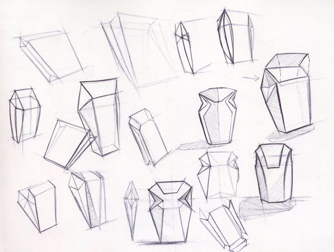 670x505 Sketch Packaging - Package Sketch