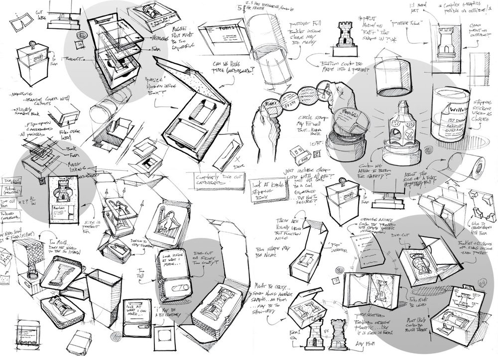 1000x717 Packaging Bill Vespa - Packaging Sketches