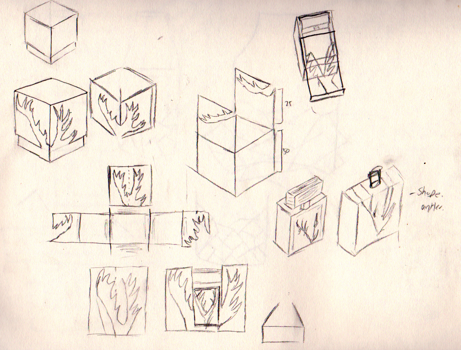 1511x1149 Sketching The Packaging Sammdickinson - Packaging Sketches