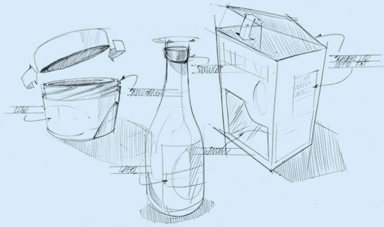 555x328 Design Starts With An Idea Packaging Sense - Packaging Sketches