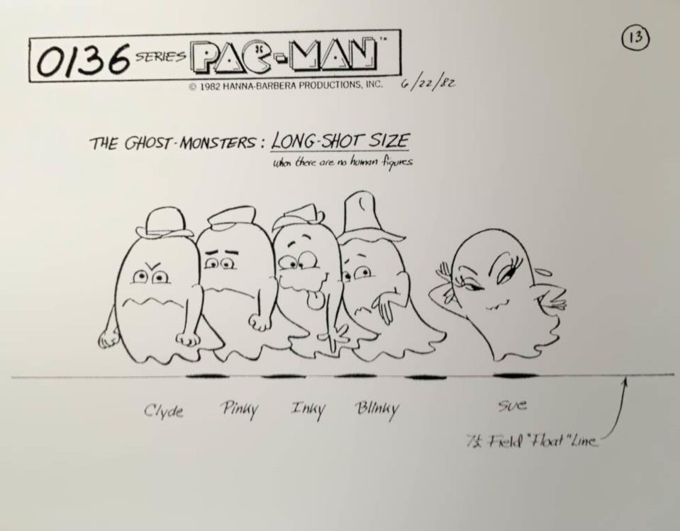 959x750 Pac Man Cartoon The Ghost Monster Long Shot Size Sketch (Sketch - Pacman Sketch