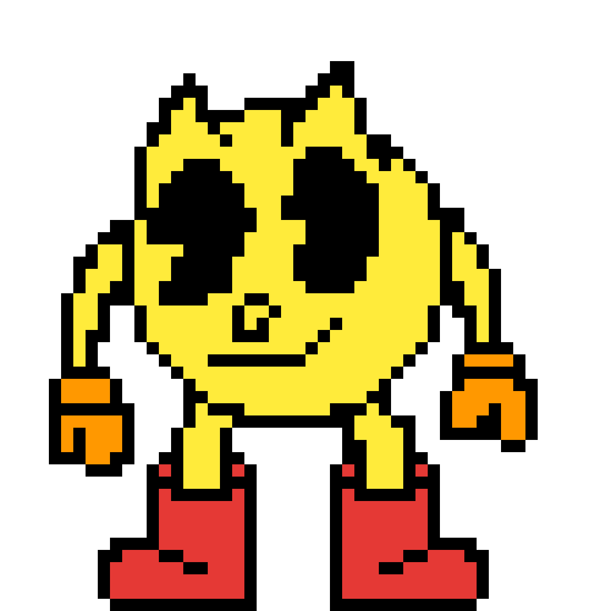 1200x1200 Pixilart - Pacman Sketch