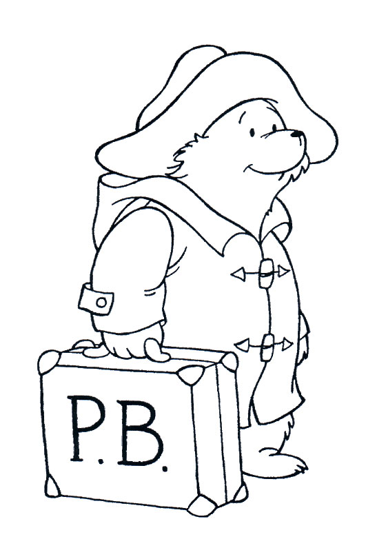 547x782 Paddington Bear Colouring Pages Free To Print And Colour - Paddington Bear Sketch