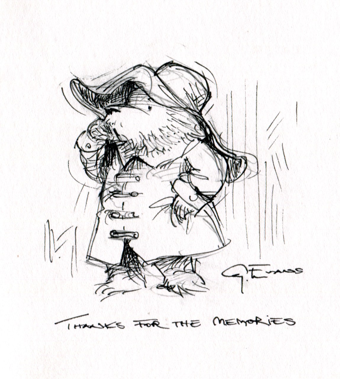 1149x1282 Rip Paddington Bear Gabriel Evans - Paddington Bear Sketch