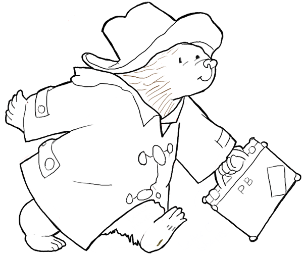 Paddington Bear Sketch at PaintingValley.com | Explore collection of ...