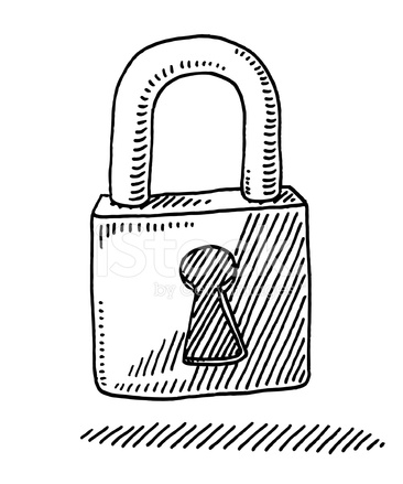 Padlock Sketch at PaintingValley.com | Explore collection of Padlock Sketch