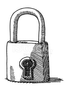 Padlock Sketch at PaintingValley.com | Explore collection of Padlock Sketch