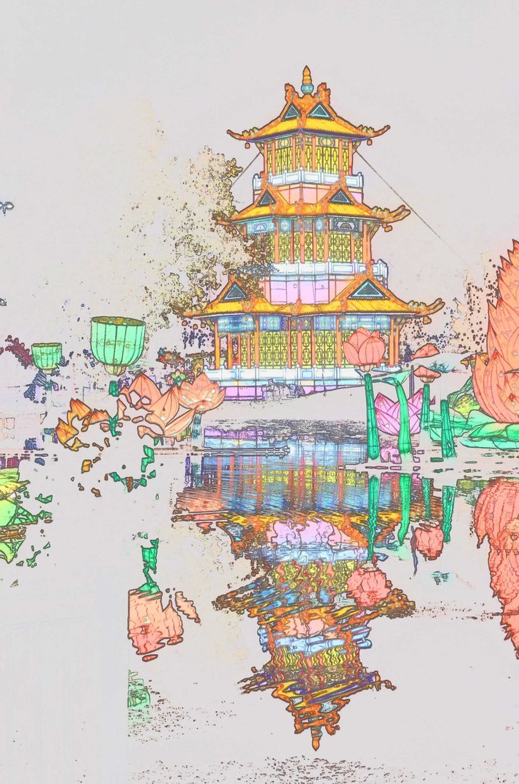 727x1098 Pagoda Sketch By Narupup9654 - Pagoda Sketch